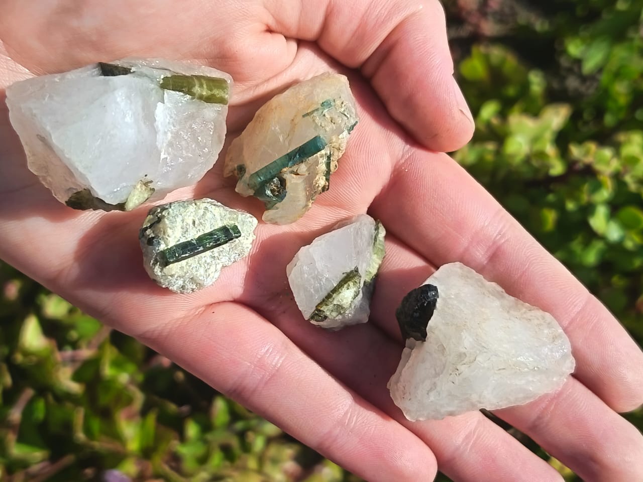 Green Tourmaline Quartz From Erongo Namibia 34g