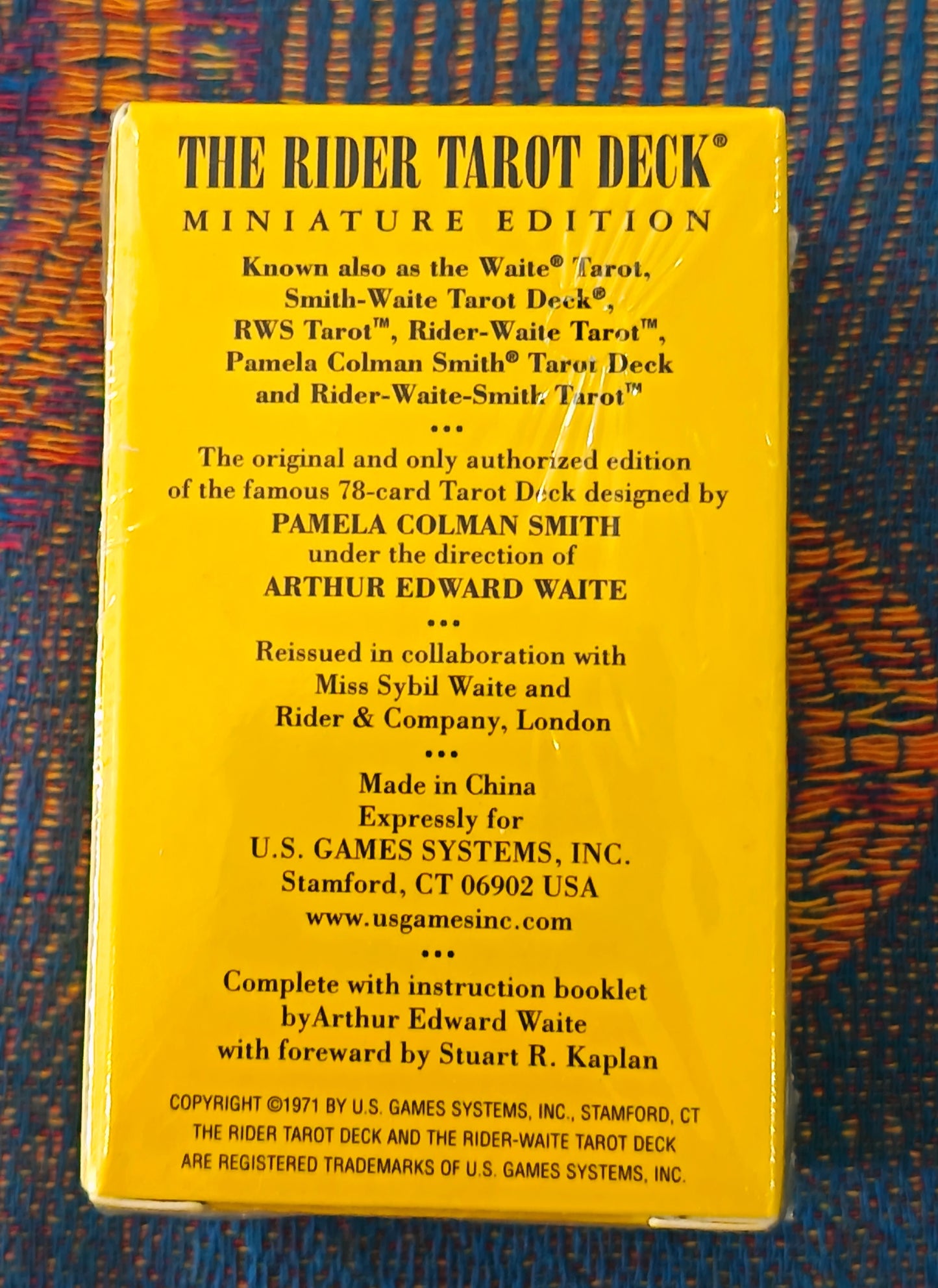 The Rider Tarot Deck Pocket Size By Edward Waite