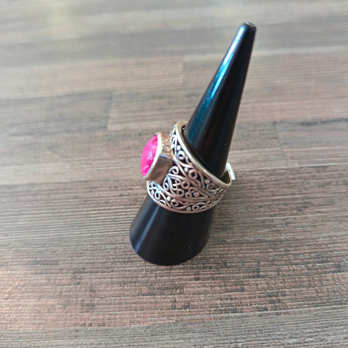 Sterling Silver Ruby Ring