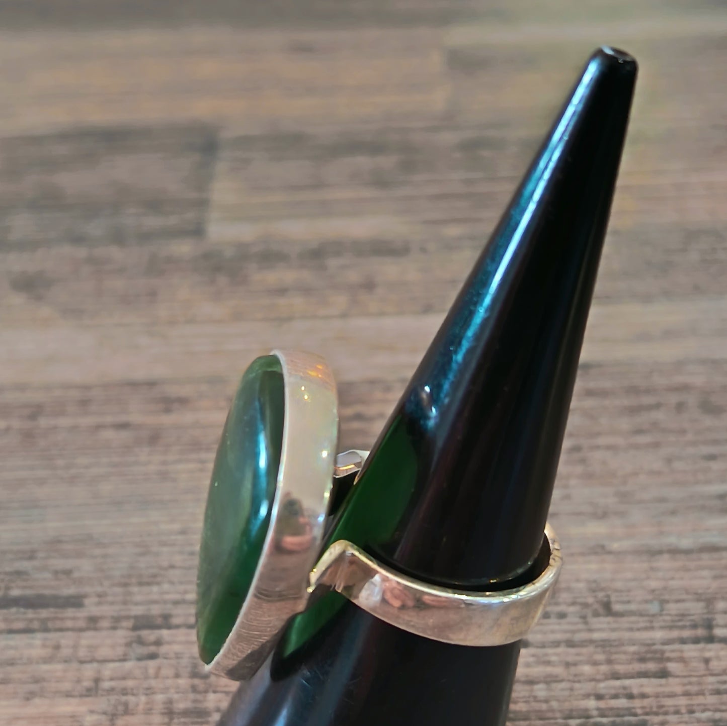 Sterling Silver Jade Ring