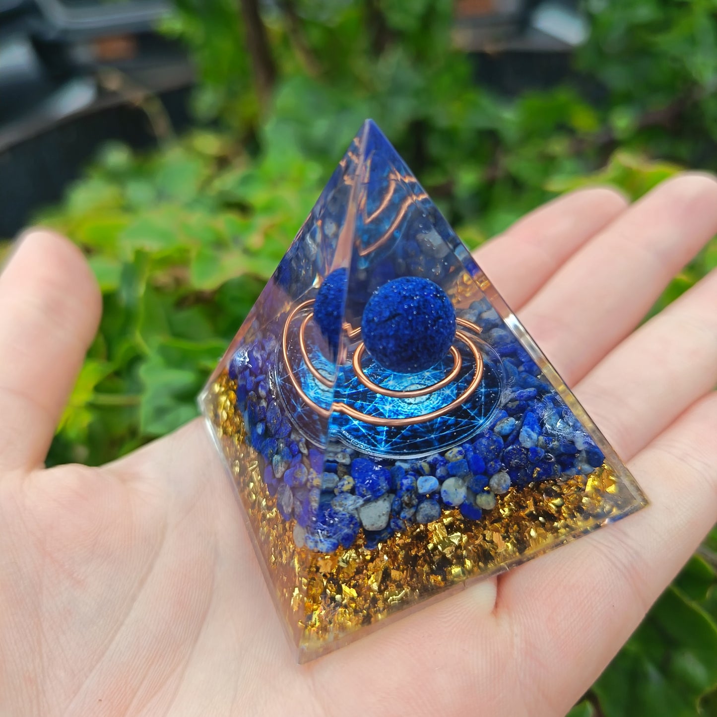 Lapis Lazuli Orgonite Pyramid