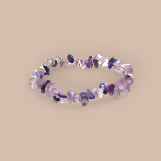 FLUORITE CHIP BRACELET