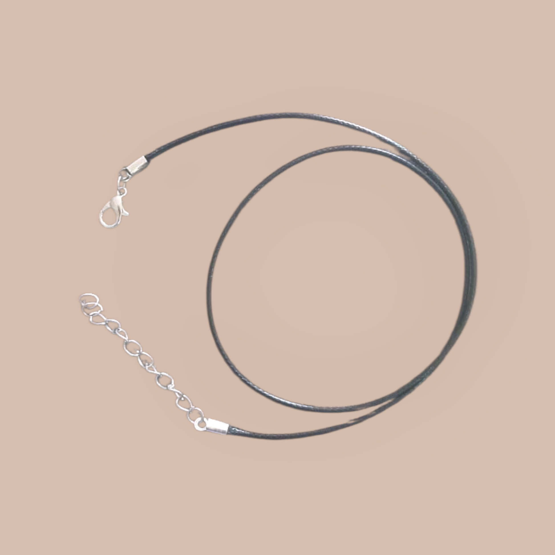 BLACK WAX CORD WITH CLASP
