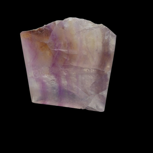 FLUORITE SLICE POLISHED PURPLE PINK