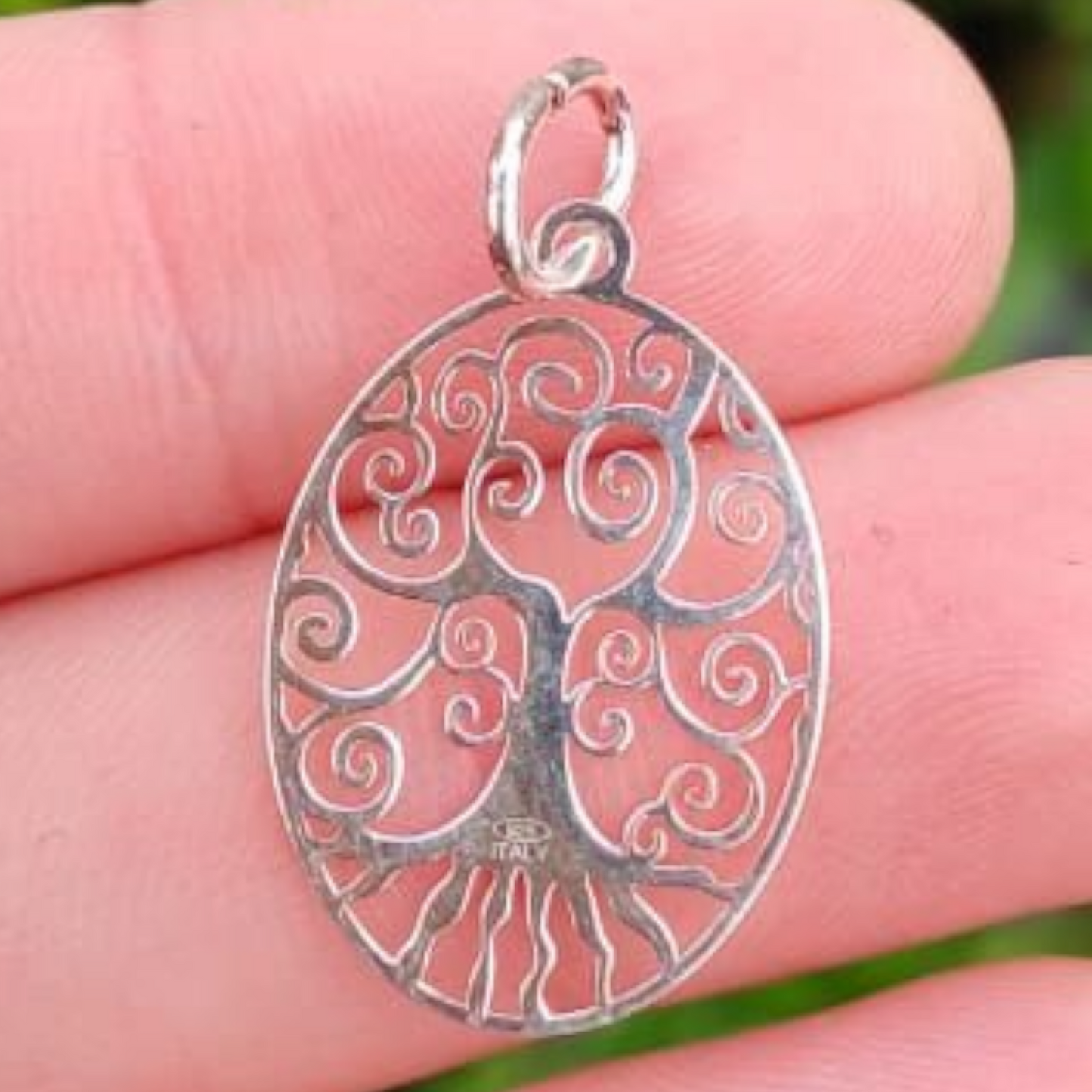 TREE OF LIFE OVAL PENDANT 92.5 STERLING SILVER