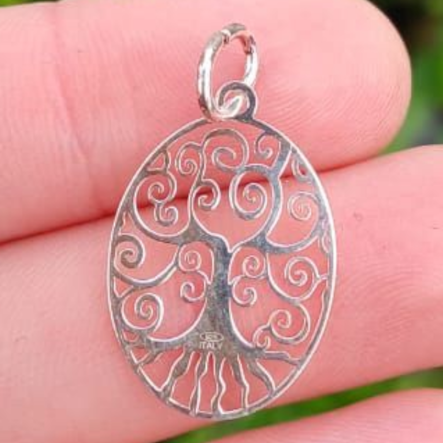 TREE OF LIFE OVAL PENDANT 92.5 STERLING SILVER