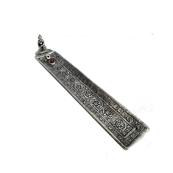ASH BUDDHA METAL INCENSE HOLDER (21CM)