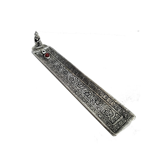 ASH BUDDHA METAL INCENSE HOLDER (21CM)