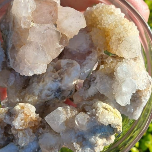 SPIRIT QUARTZ  CLUSTERS 4 - 5CM