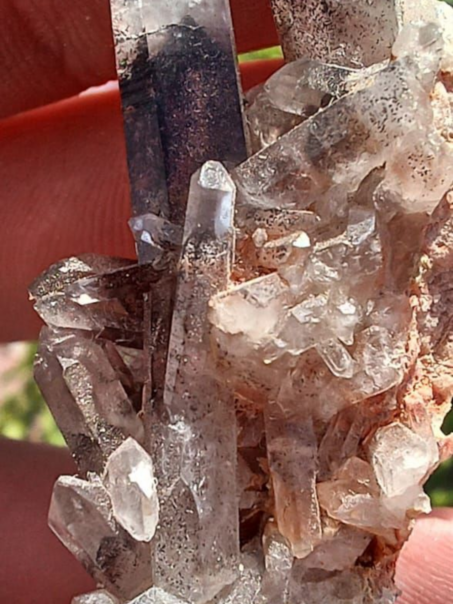 PHANTOM QUARTZ CLUSTER