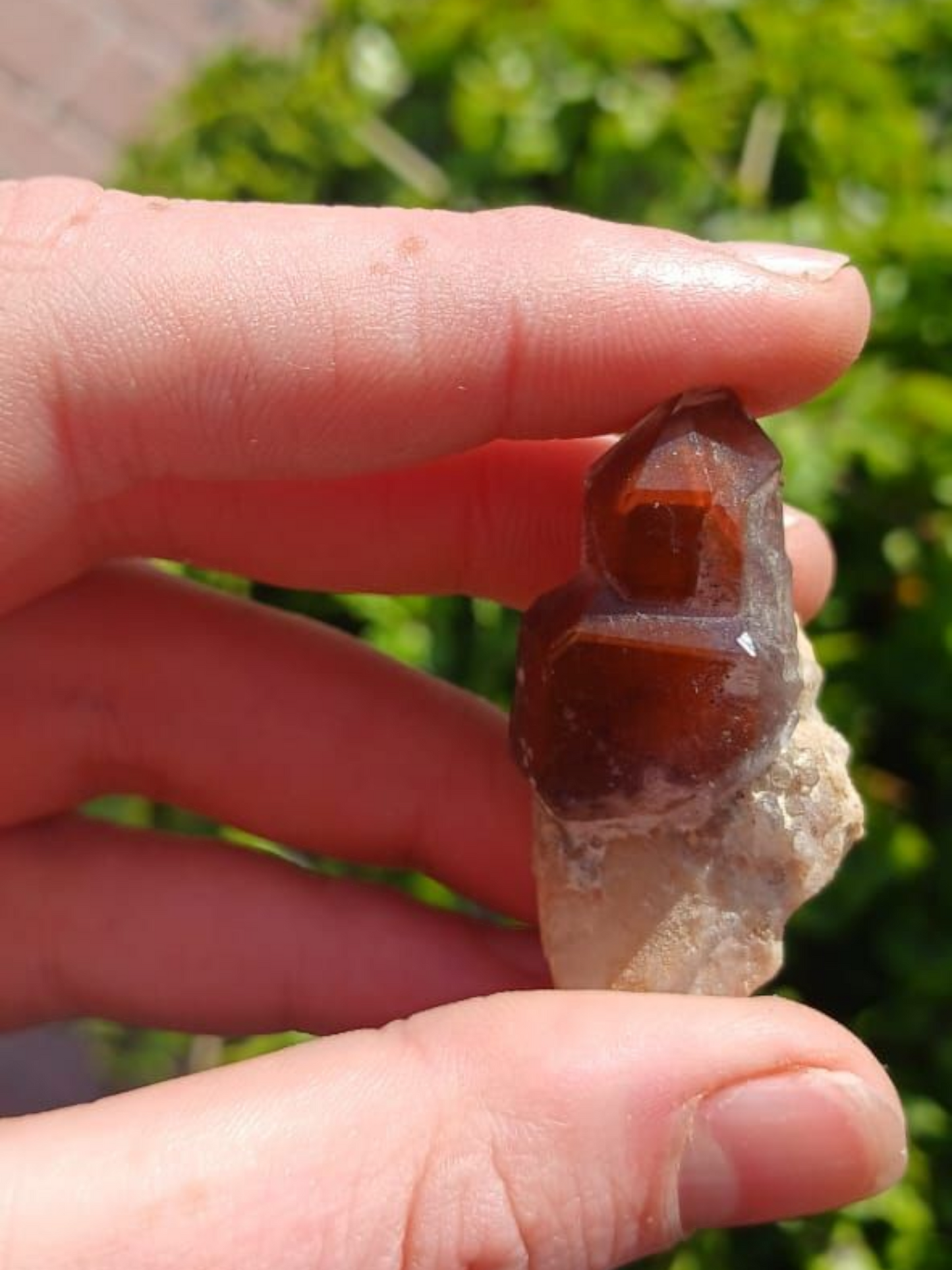 ORANGE RIVER PHANTOM QUARTZ POINT