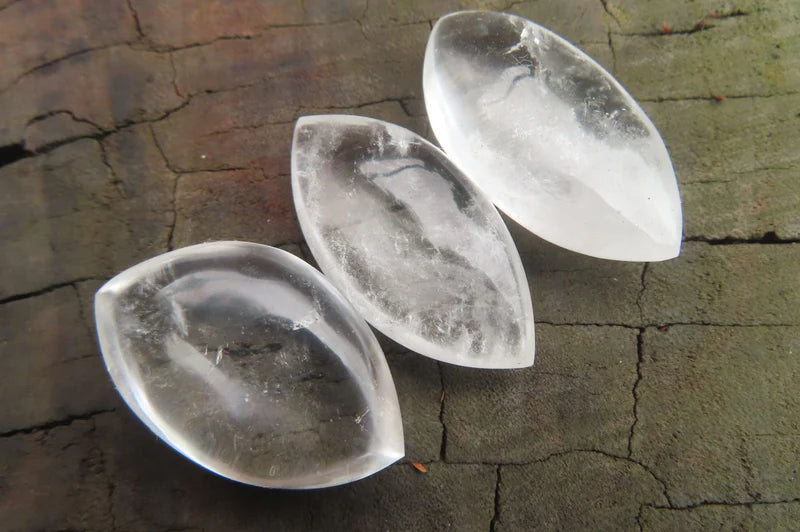 CLEAR QUARTZ SHAPED