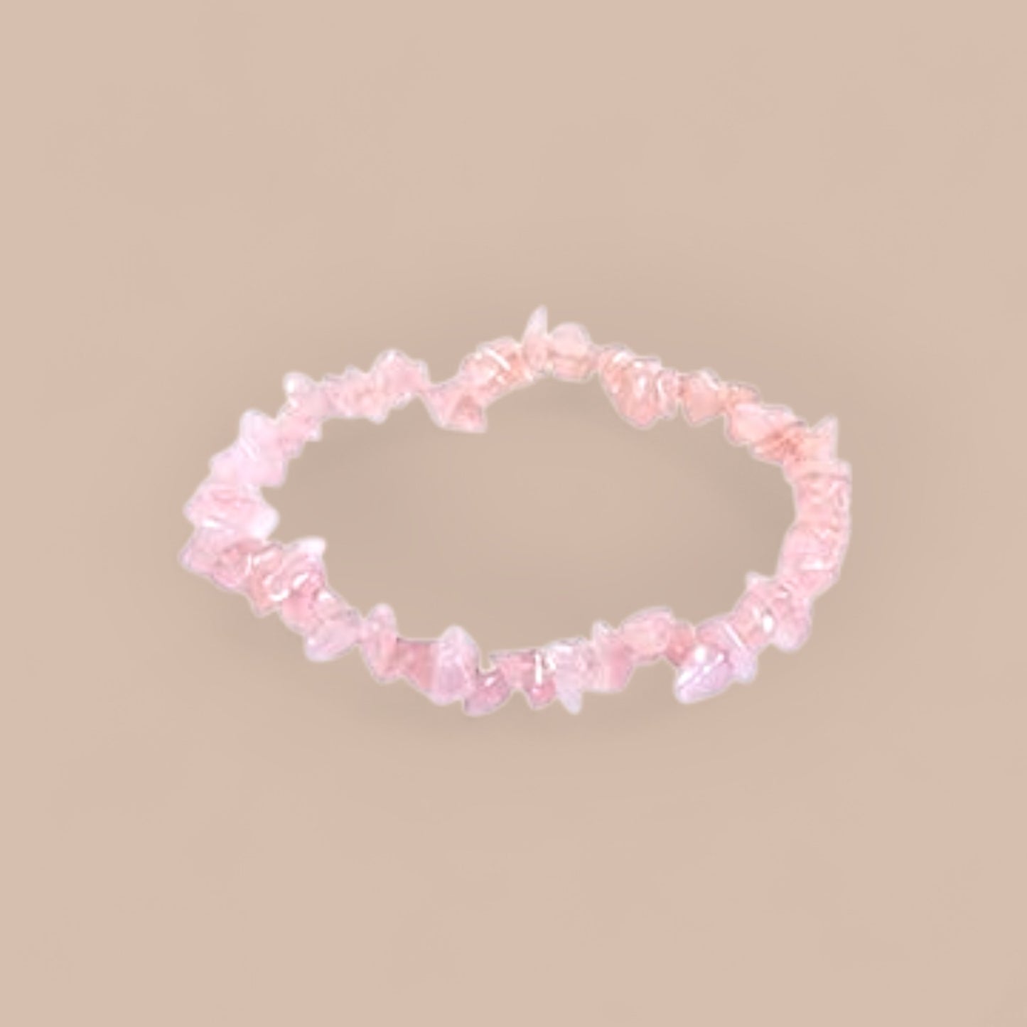 ROSE QUARTZ CHIP BRACELET