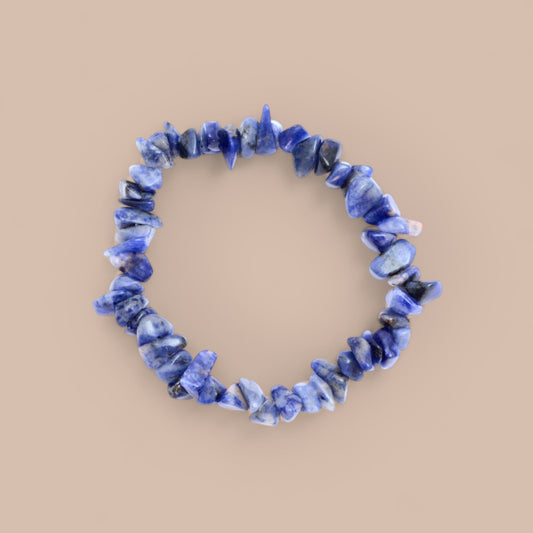 SODALITE CHIP BRACELET