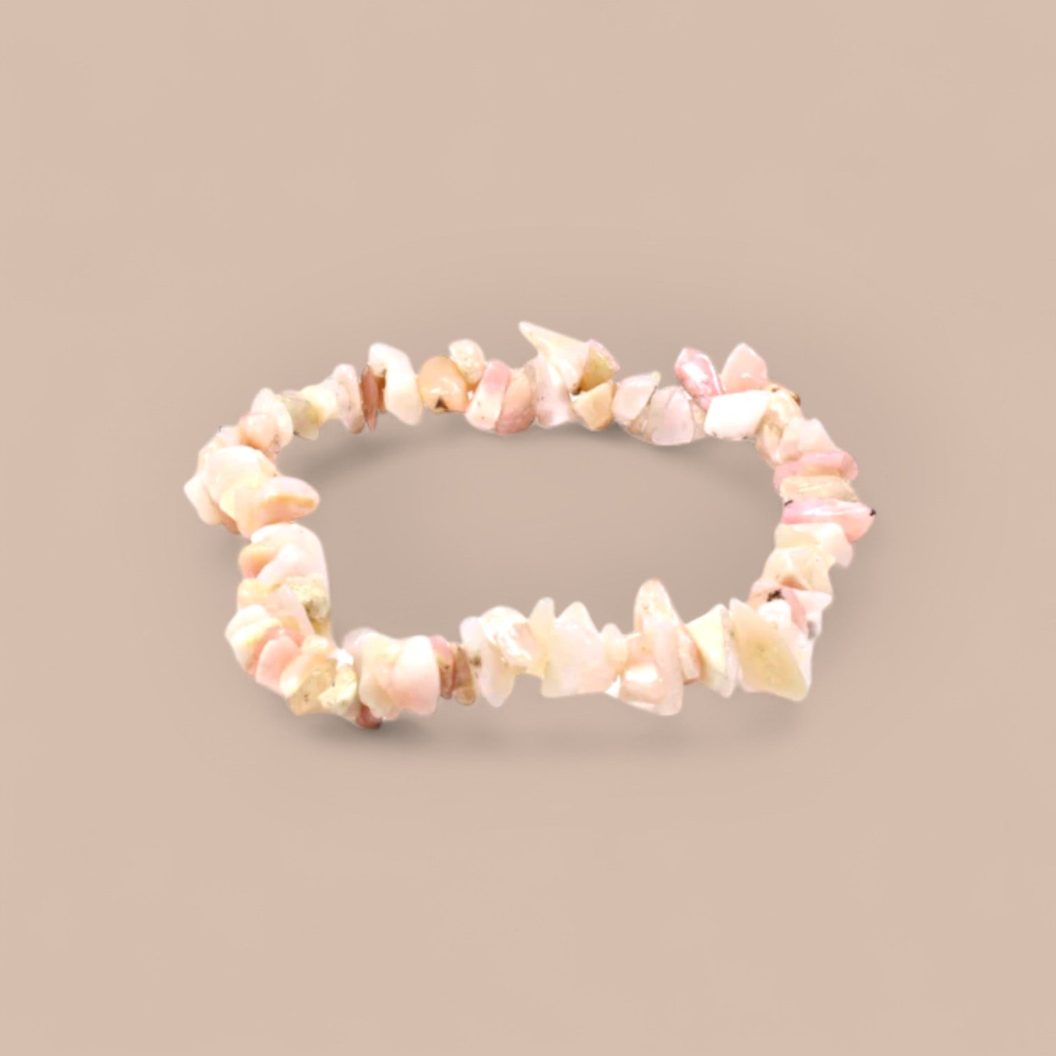 PINK OPAL CHIP BRACELET