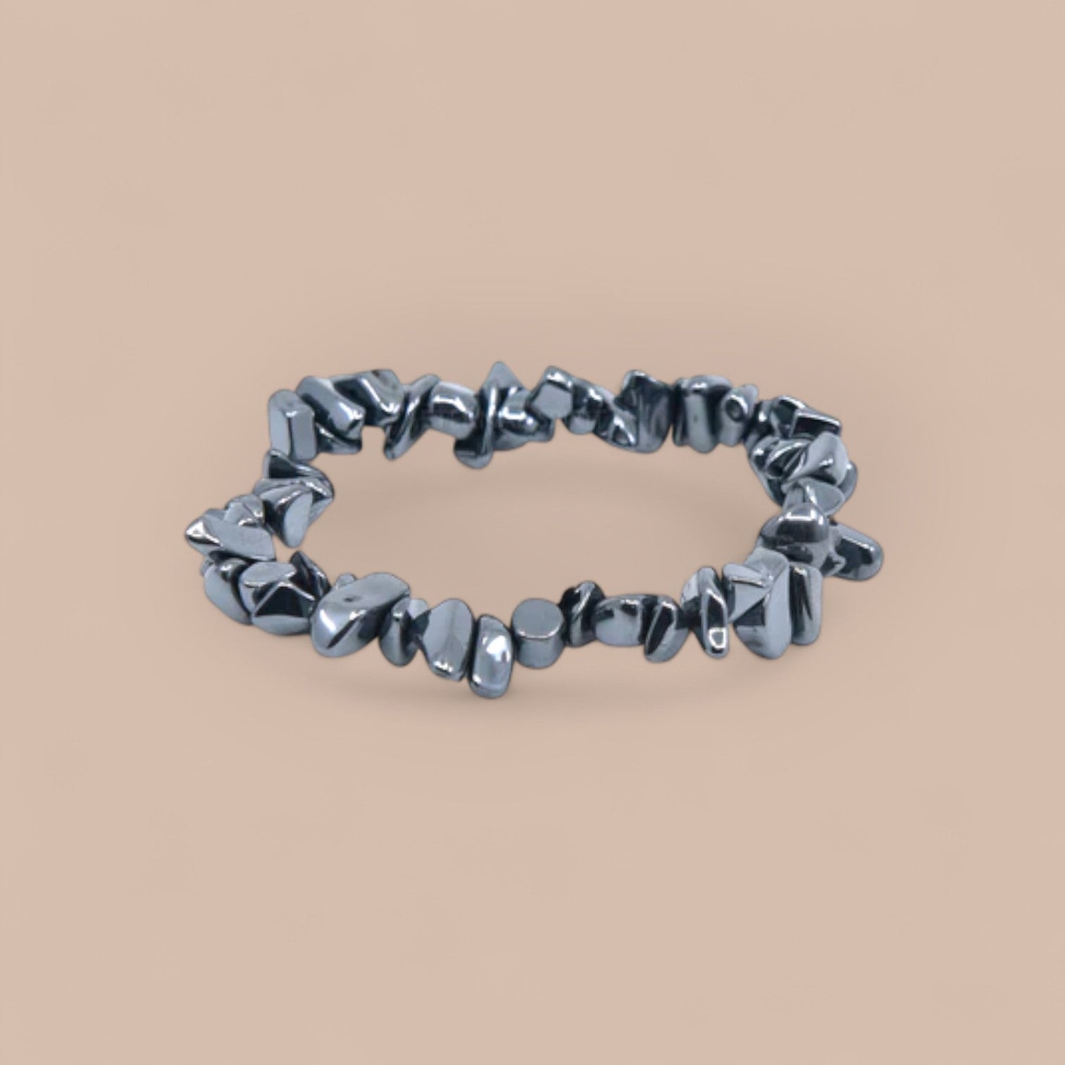 HEMATITE CHIP BRACELET