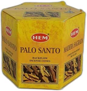 INCENSE CONES HEM PALO SANTO 40S BACKFLOW