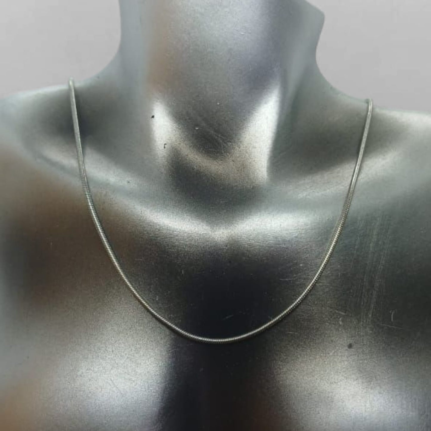 SILVER PLATED CHAIN 45CM