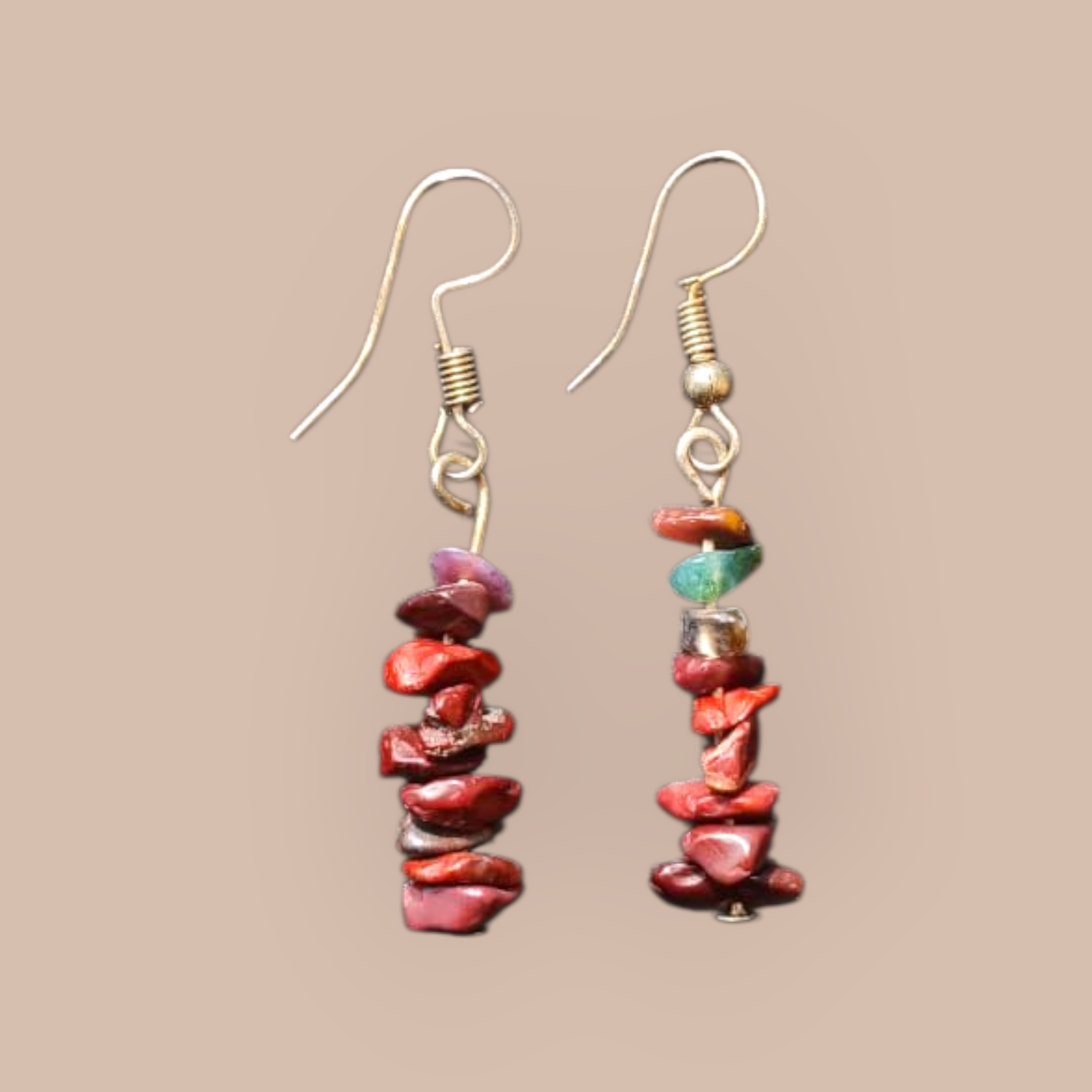 MOOKAITE CHIP EARRINGS