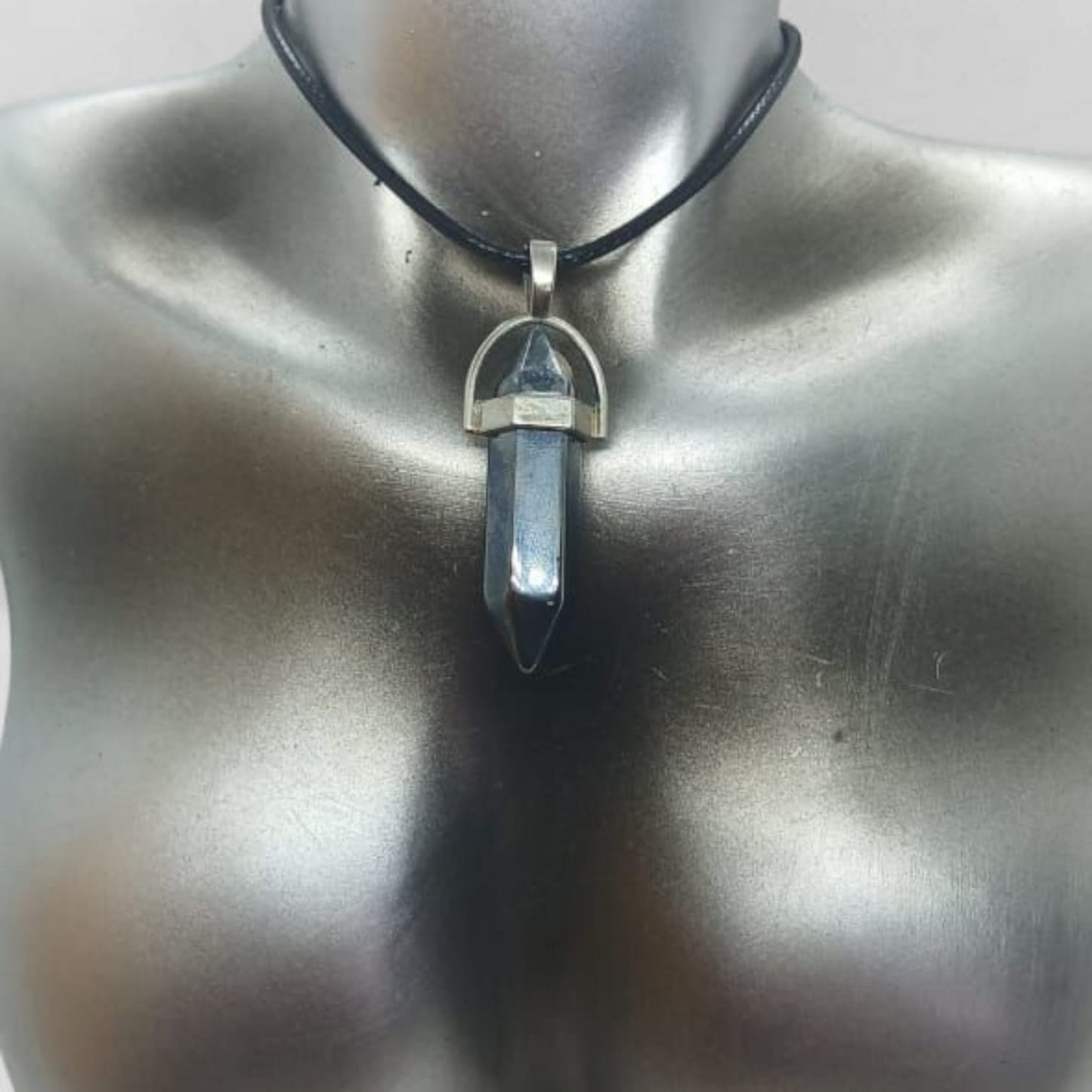 HEMATITE POINT PENDANT