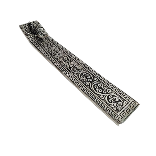 METAL FLAT  GANESH INCENSE HOLDER (24CM)