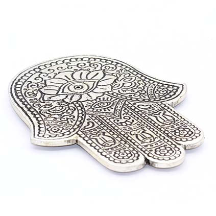 HAMSA  METAL INCENSE HOLDER FLAT