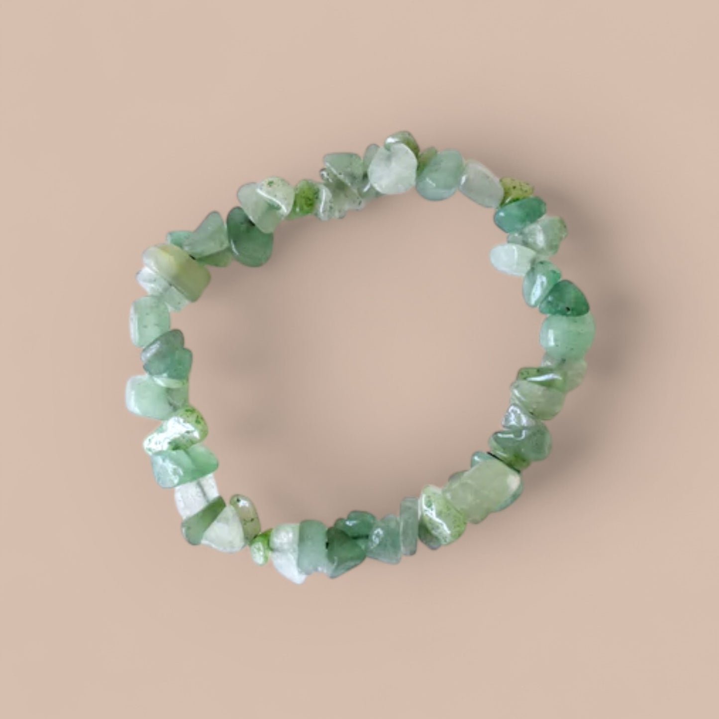 GREEN AVENTURINE CHIP BRACELET