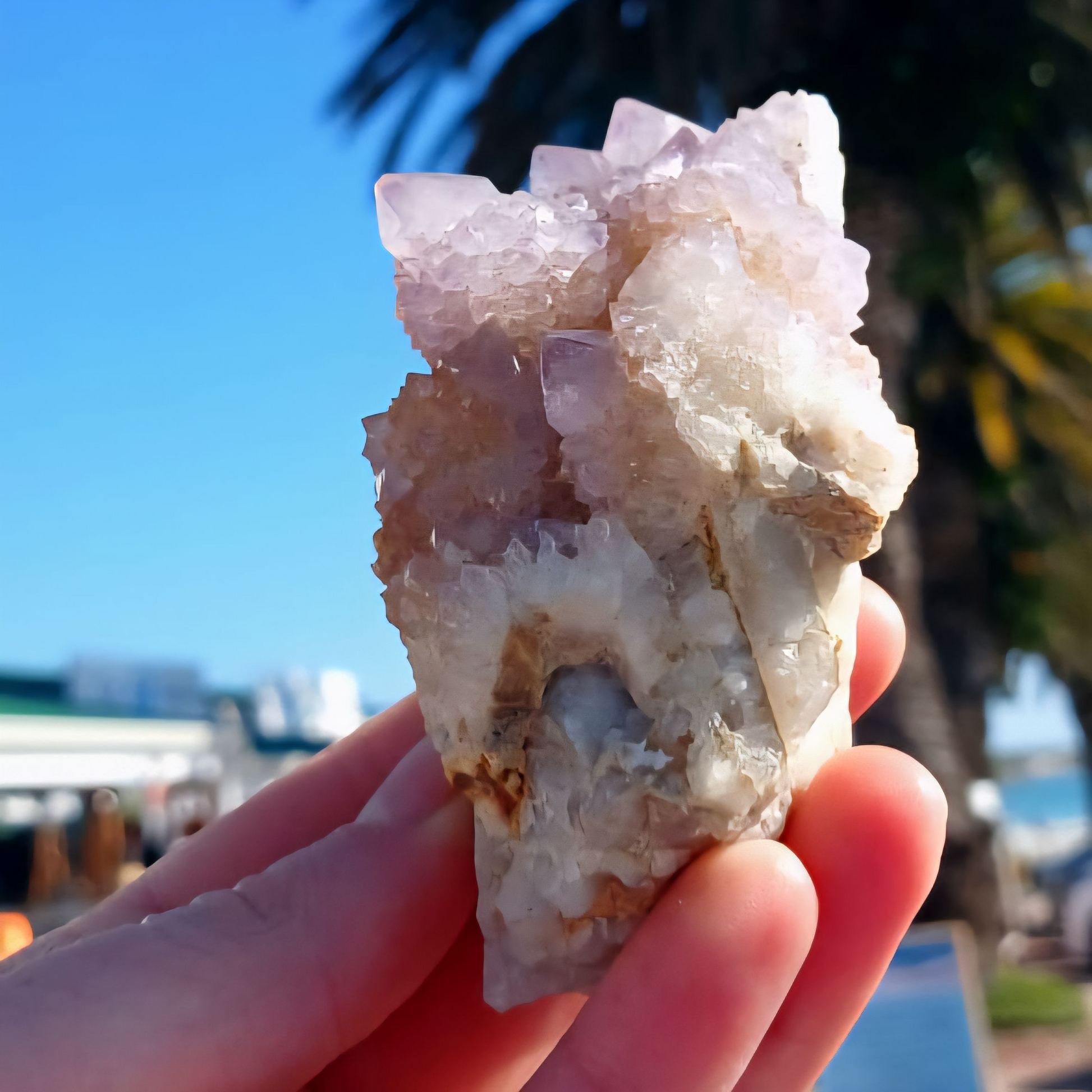 SPIRIT QUARTZ AMETHYST CLUSTER