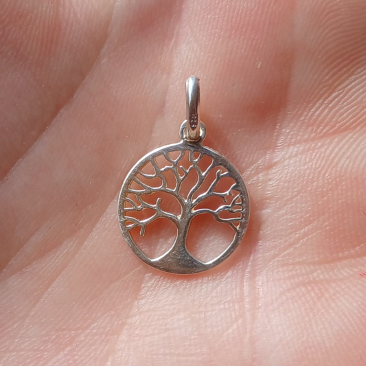 STERLING SILVER TREE OF LIFE PENDANT MEDIUM