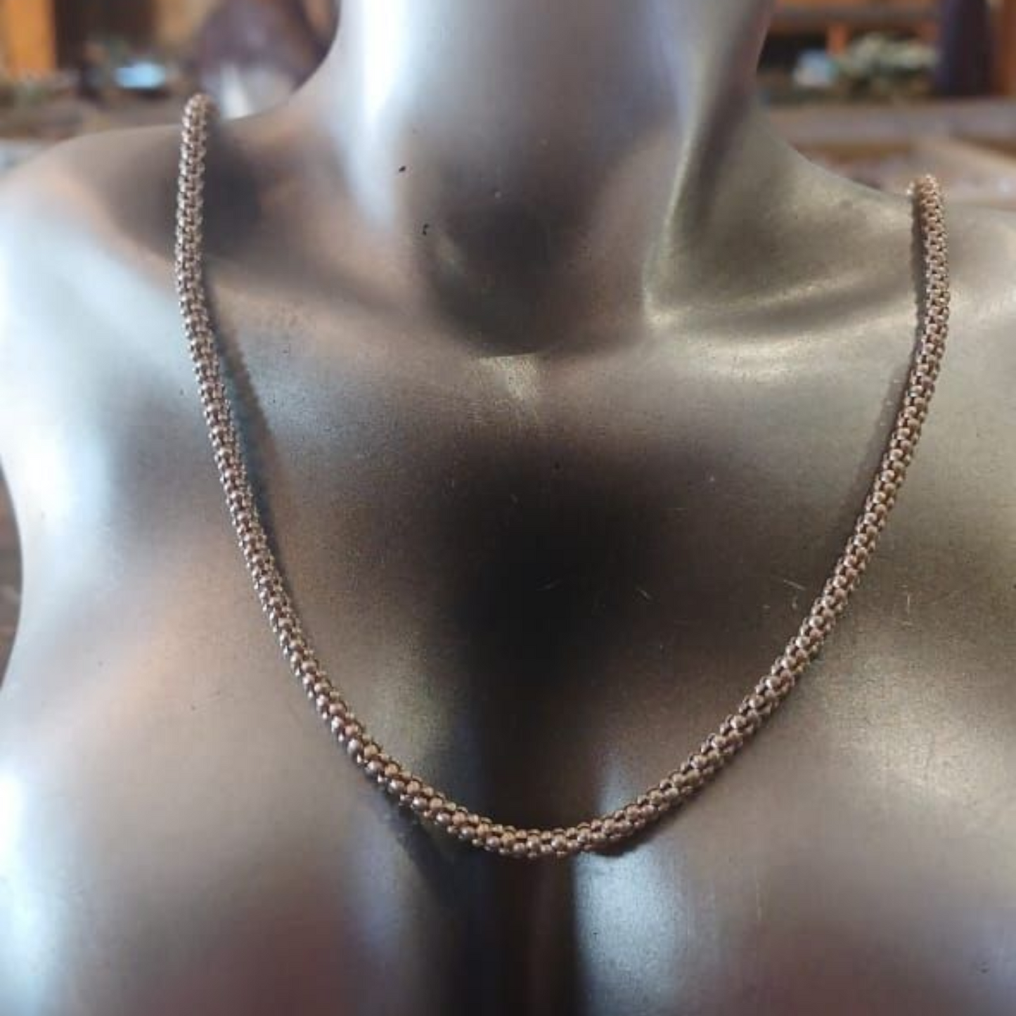 STERLING SILVER CHAIN 65cm