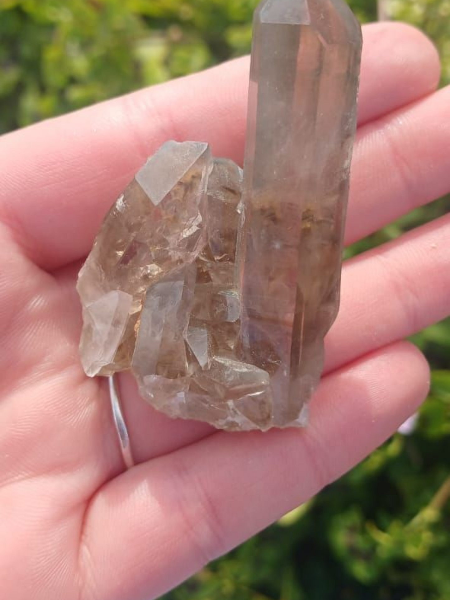 SMOKEY QUARTZ CLUSTER