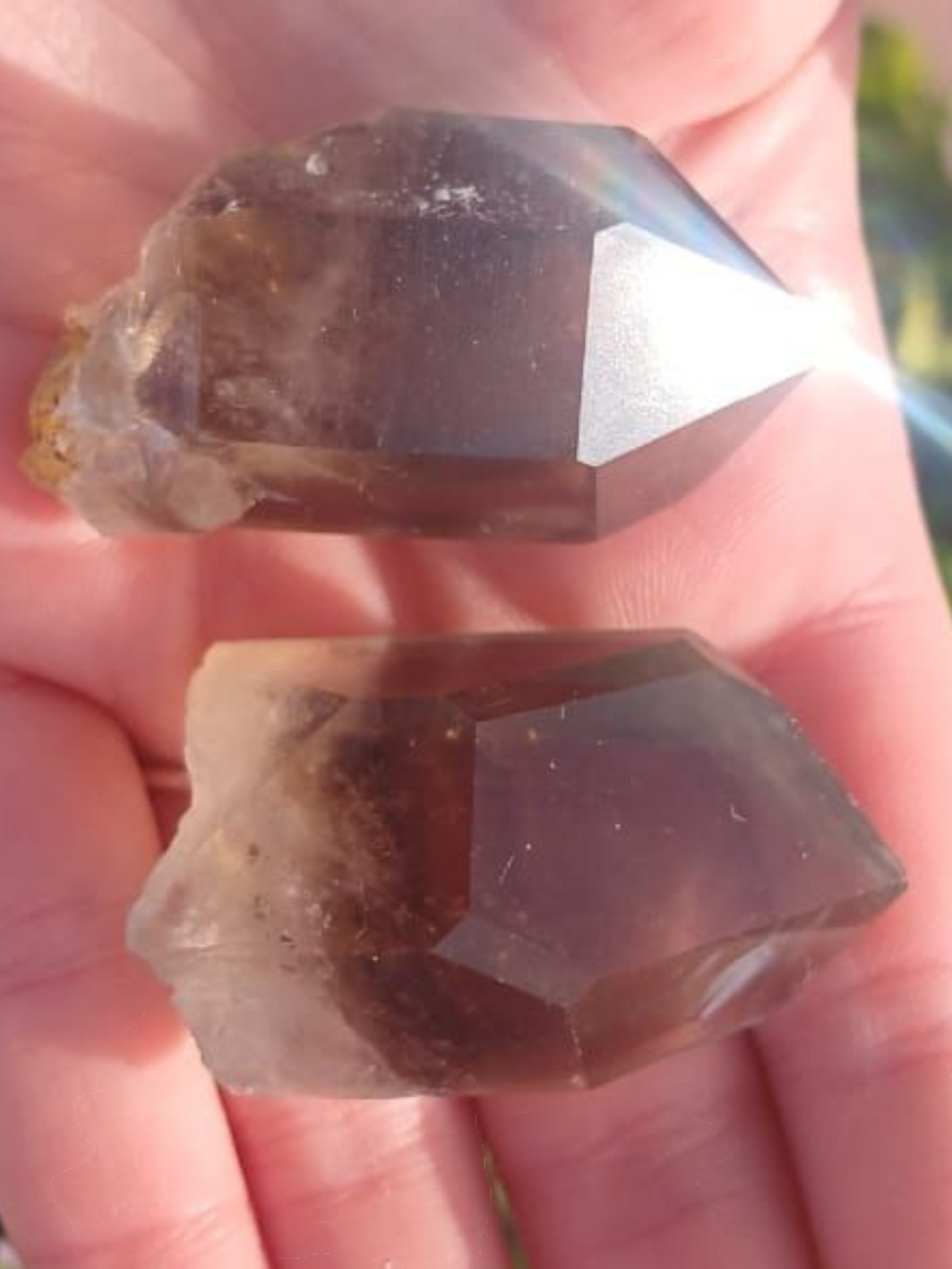 SMOKEY QUARTZ POINT TIME LINK