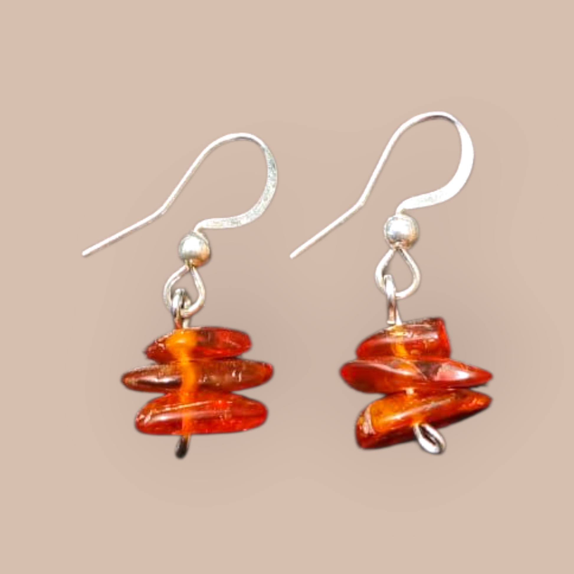 AMBER CHIP EARRINGS