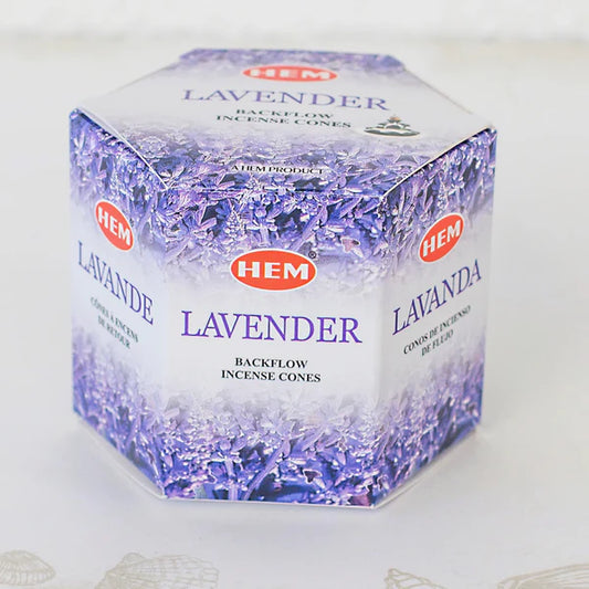 LAVENDER HEM INCENSE CONE BACKFLOW 40S