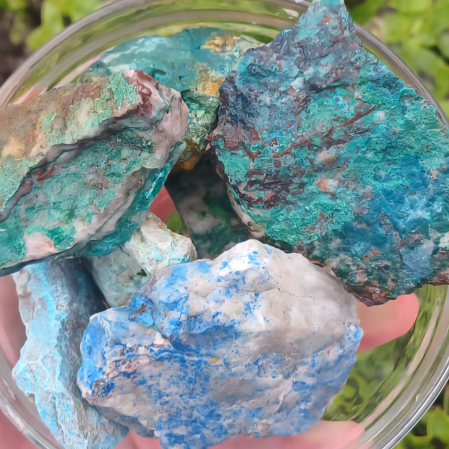 CHRYSOCOLLA/SHATTUCKITE/MALACHITE/AZURITE RAW