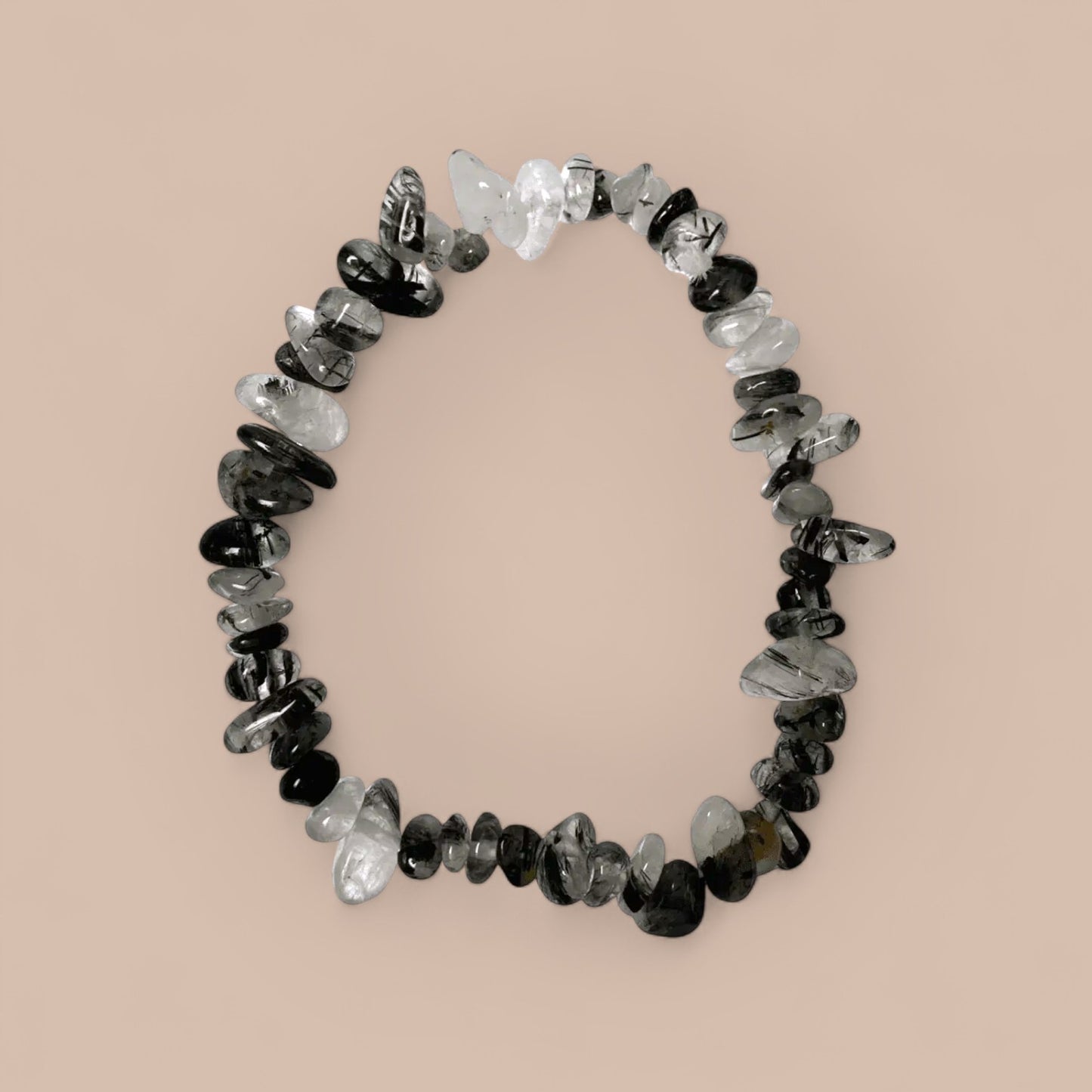 TOURMALINE QUARTZ CHIP BRACELET