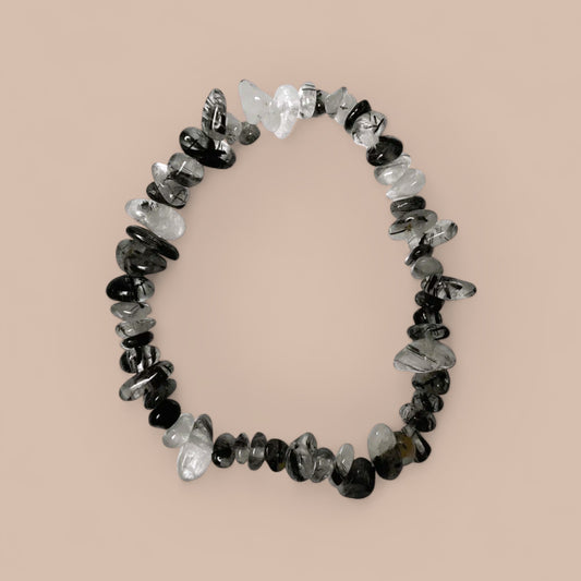 TOURMALINE QUARTZ CHIP BRACELET