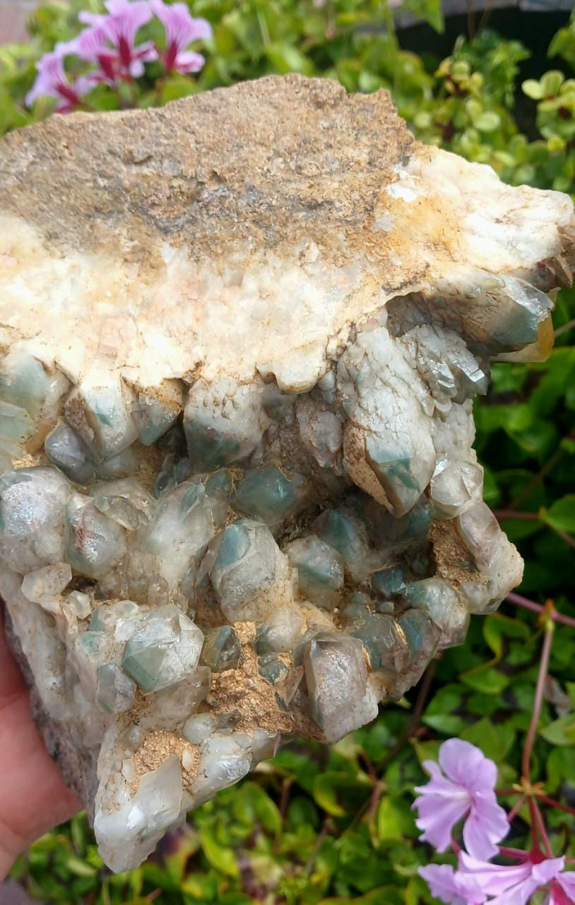 QUARTZ WITH CHLORITE 14cm