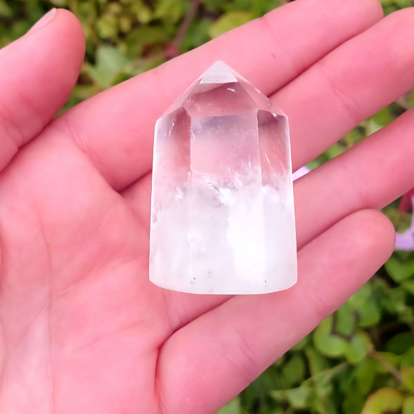 POLISHED CLEAR QUARTZ POINTS 4 - 5CM