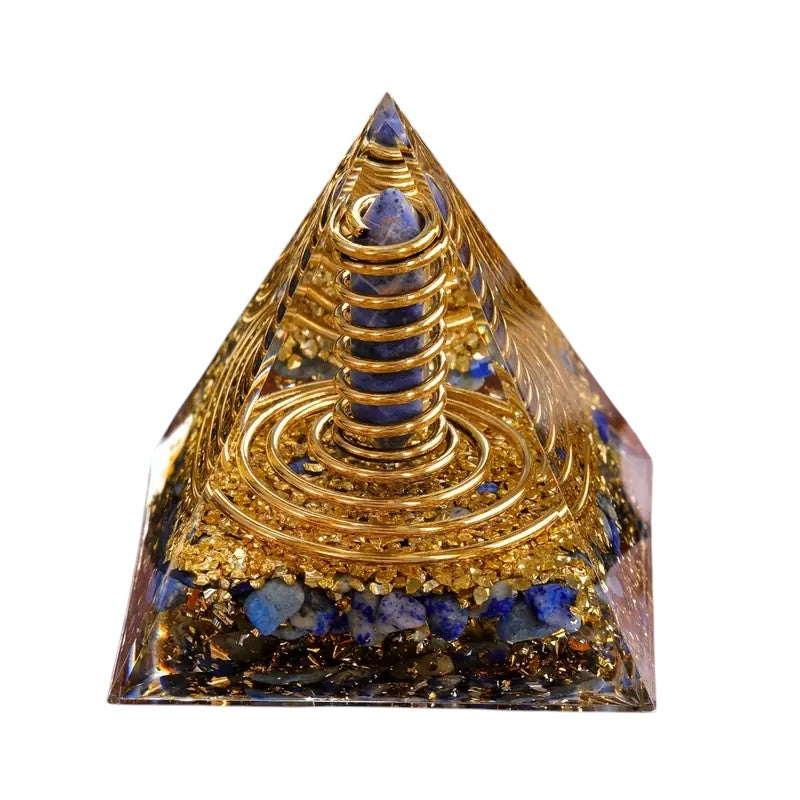 GENERATOR LAPIS PYRAMID ORGONITE