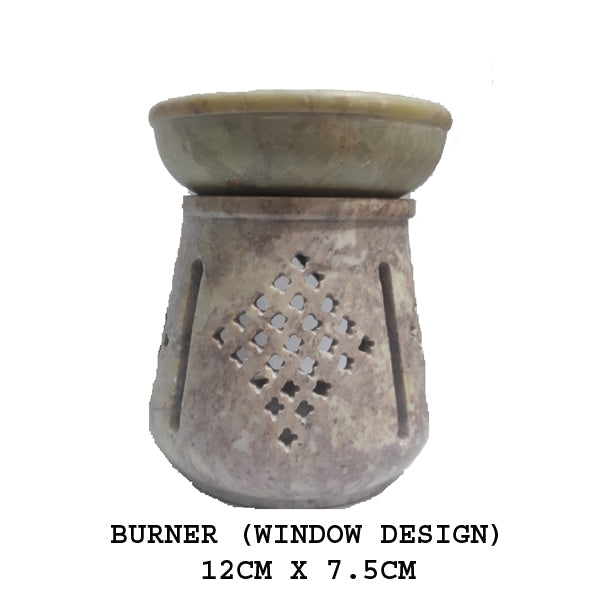 SOAP STONE BURNER WINDOW (LARGE)