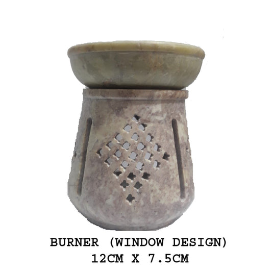 SOAP STONE BURNER WINDOW (LARGE)
