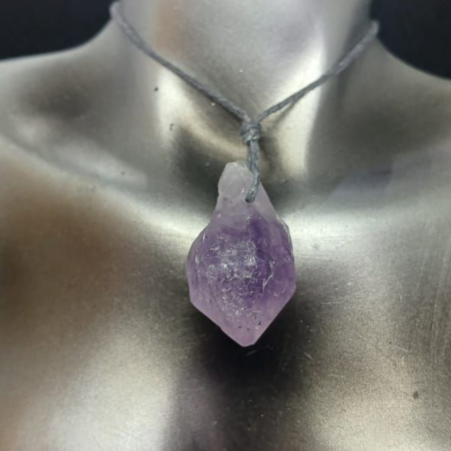AMETHYST RAW PENDANT NECKLACE