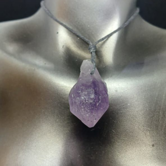 AMETHYST RAW PENDANT NECKLACE