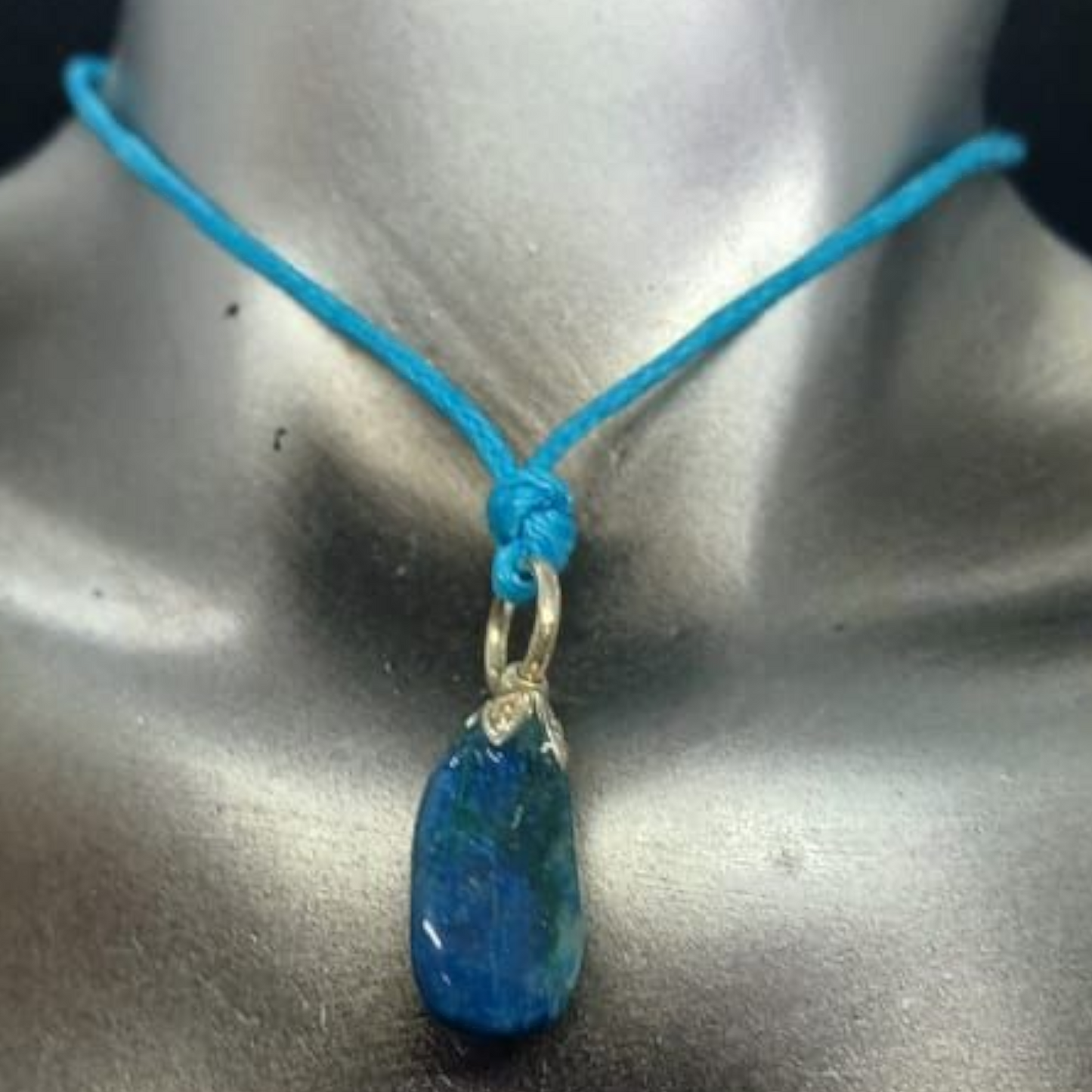 CHRYSOCOLLA SILVER PENDANT NECKLACE