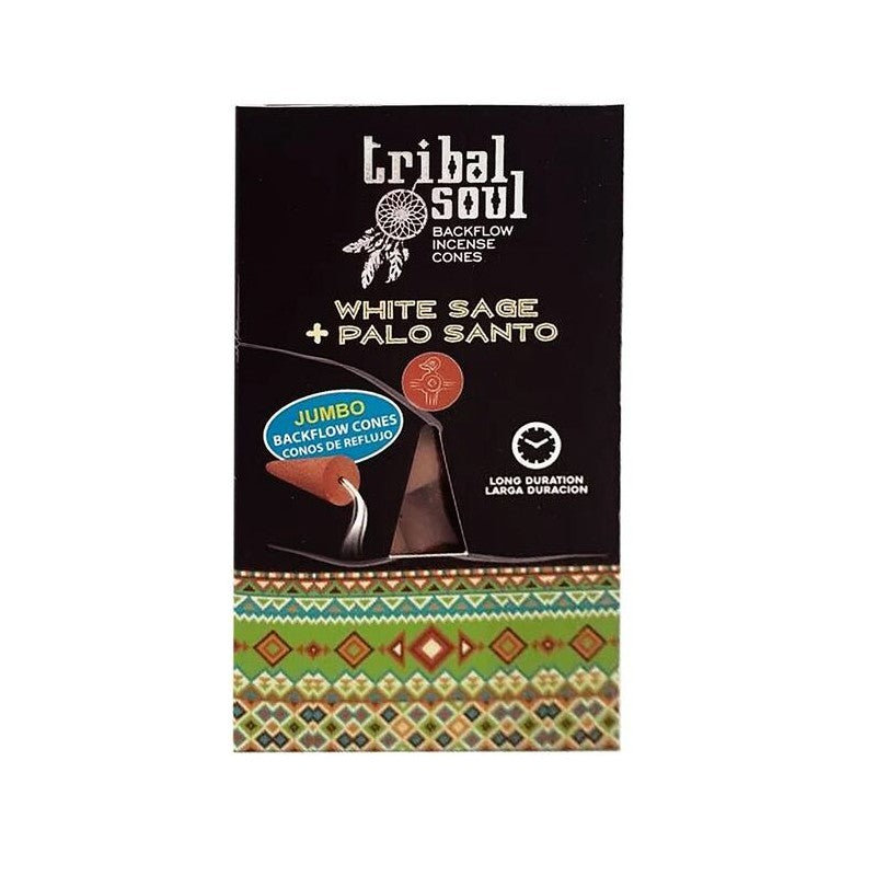 BACKFLOW CONES TRIBAL SOUL WHITE SAGE 10S