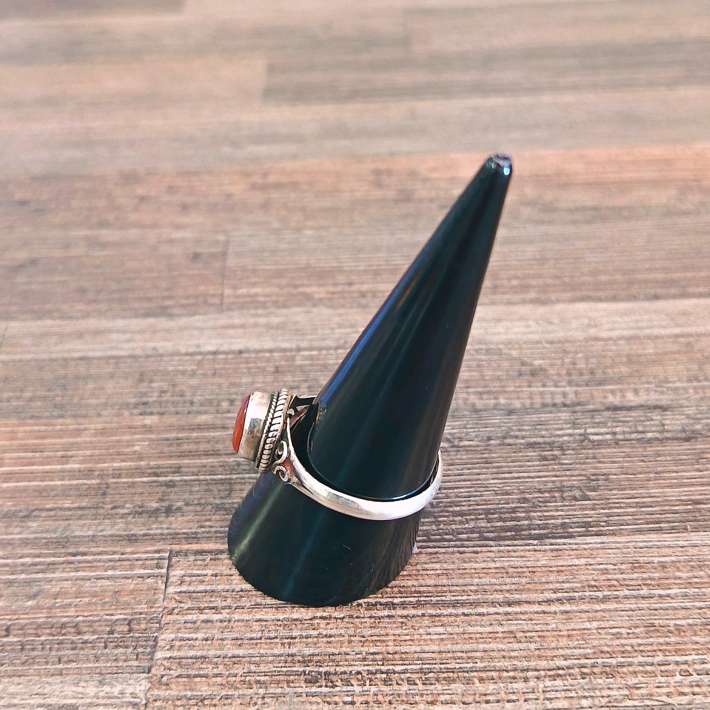 Sterling silver Carnelian Ring Size 9