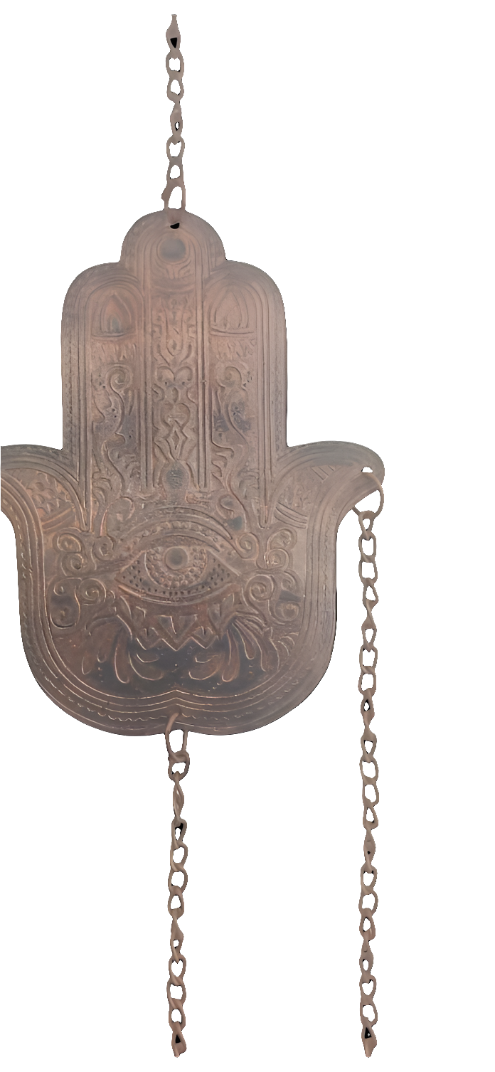 HAMSA HAND HANGING WITH BELLS