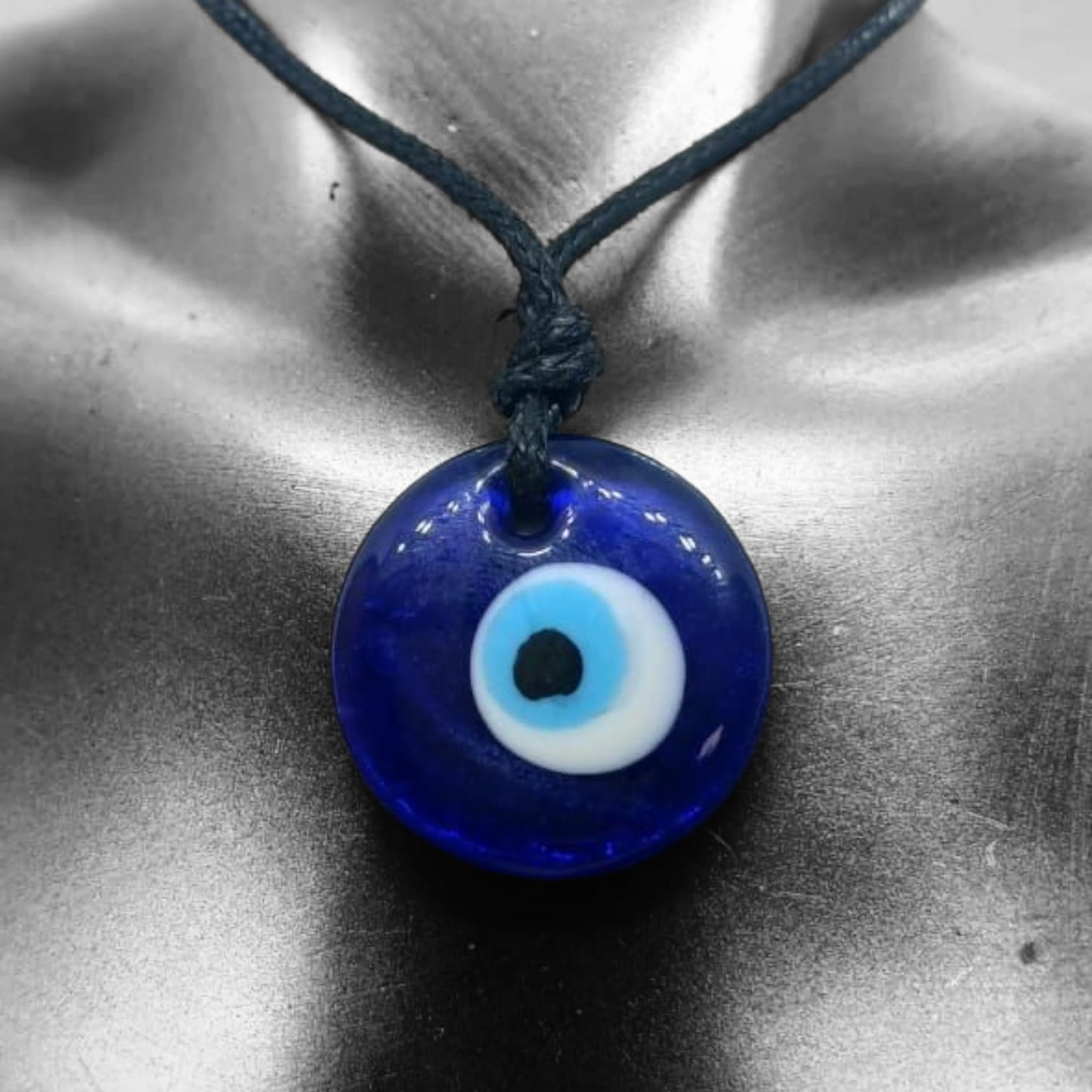 GLASS EVIL EYE NECKLACE
