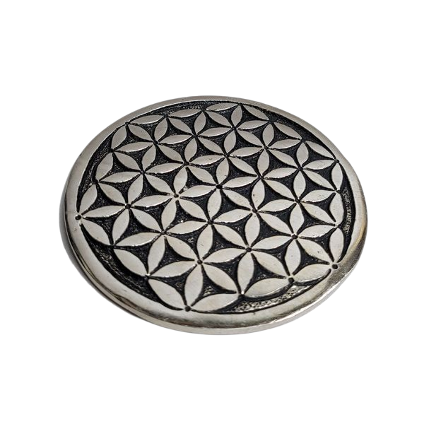 FLOWER OF LIFE ALUMINIUM INCENSE HOLDER